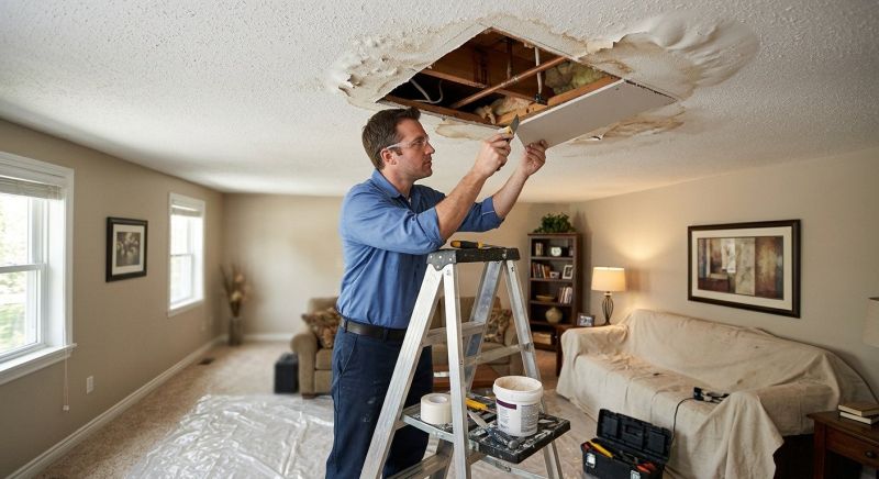 Water Damage Ceiling Repair in Conroe, TX